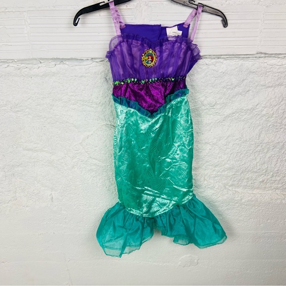 Disney little Mermaid Ariel Kids Costume - Purple and Teal size 4-6X - Picture 3 of 13